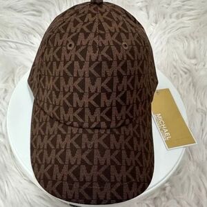 Michael Kors Dark Brown Monogram Cap